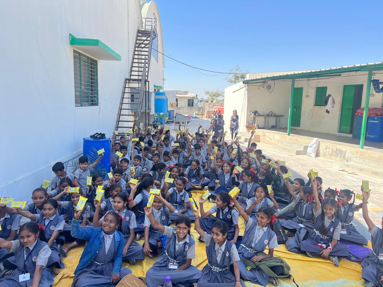 Hankar factory school visit โ students touring the Palanpur plant